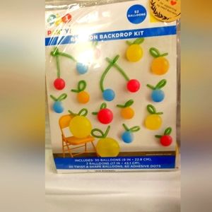 Party Balloons Backdrop Kit, includes 52 Balloons